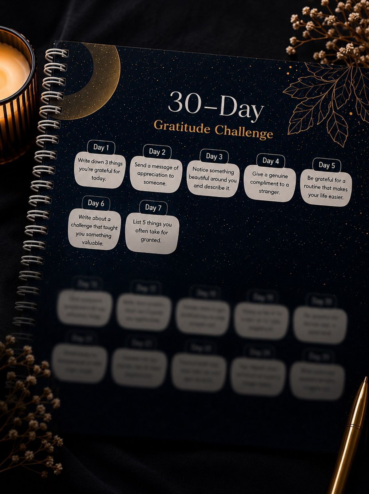 🌙 Achelois 30-Day Gratitude Journal