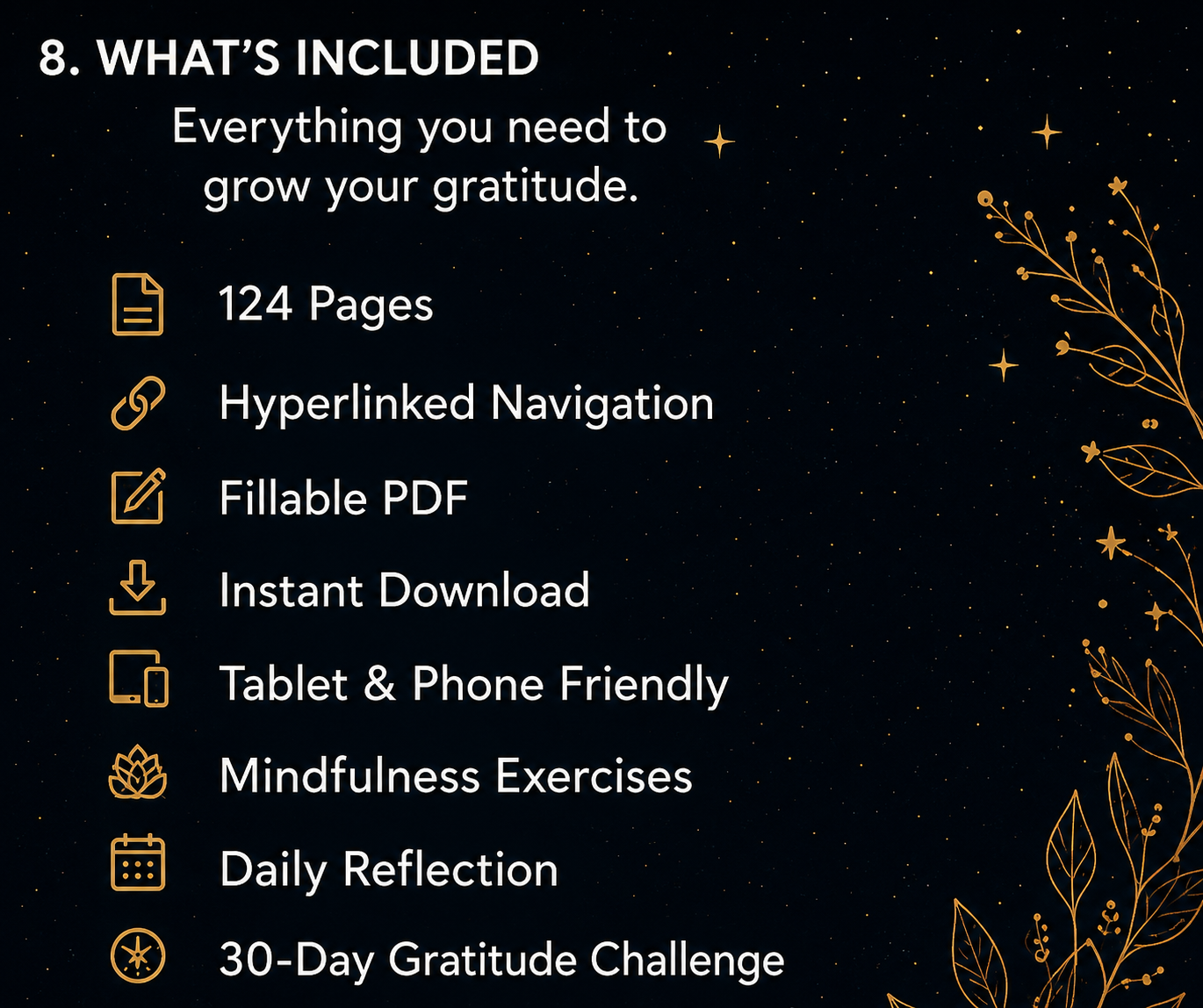 🌙 Achelois 30-Day Gratitude Journal | Digital Edition