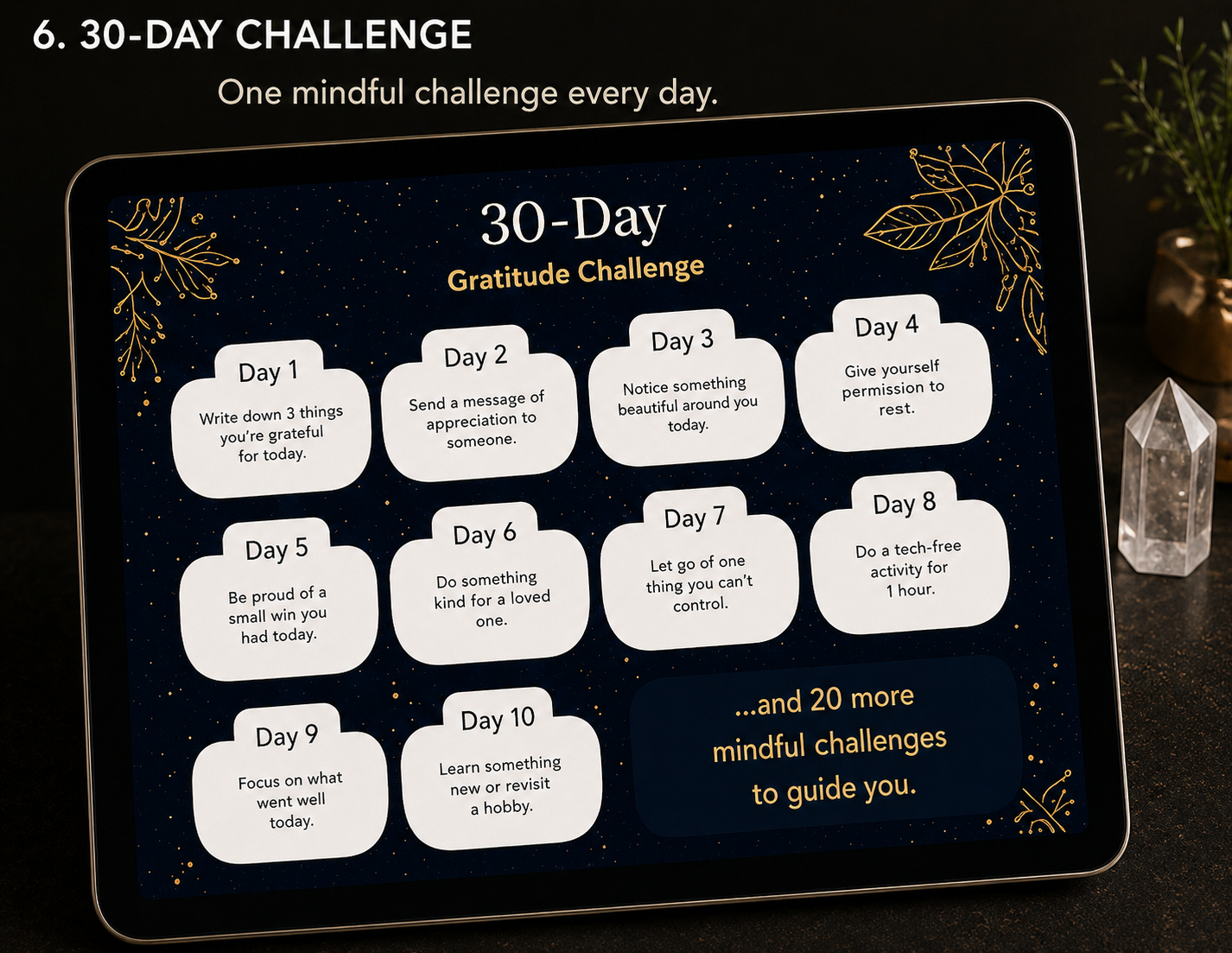🌙 Achelois 30-Day Gratitude Journal | Digital Edition